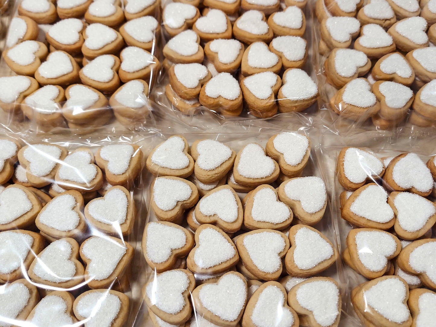 Mini Heart Wedding Cookies (100 pieces)