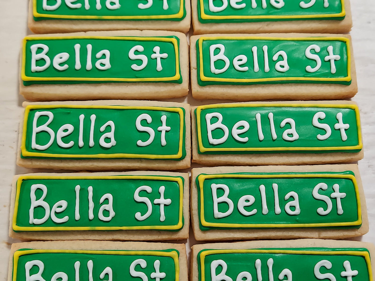 Mini Street Sign Cookies (2 dozen)