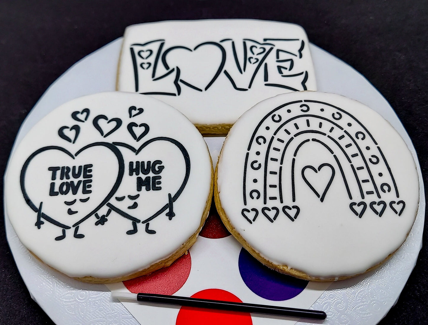 Paint-Your-Own Valentine Cookies (1 Dozen)