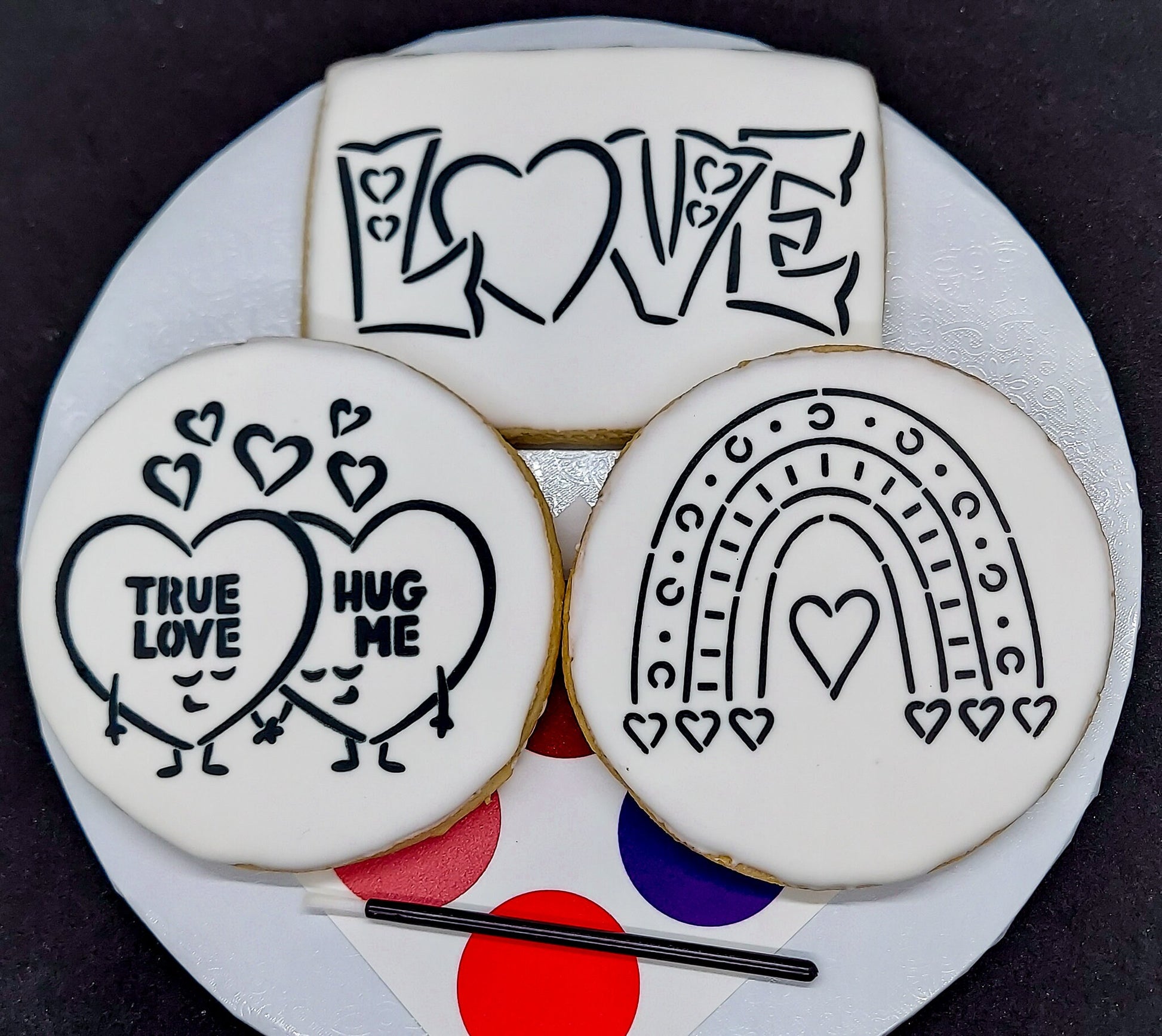 Paint-Your-Own Valentine Cookies (1 Dozen)