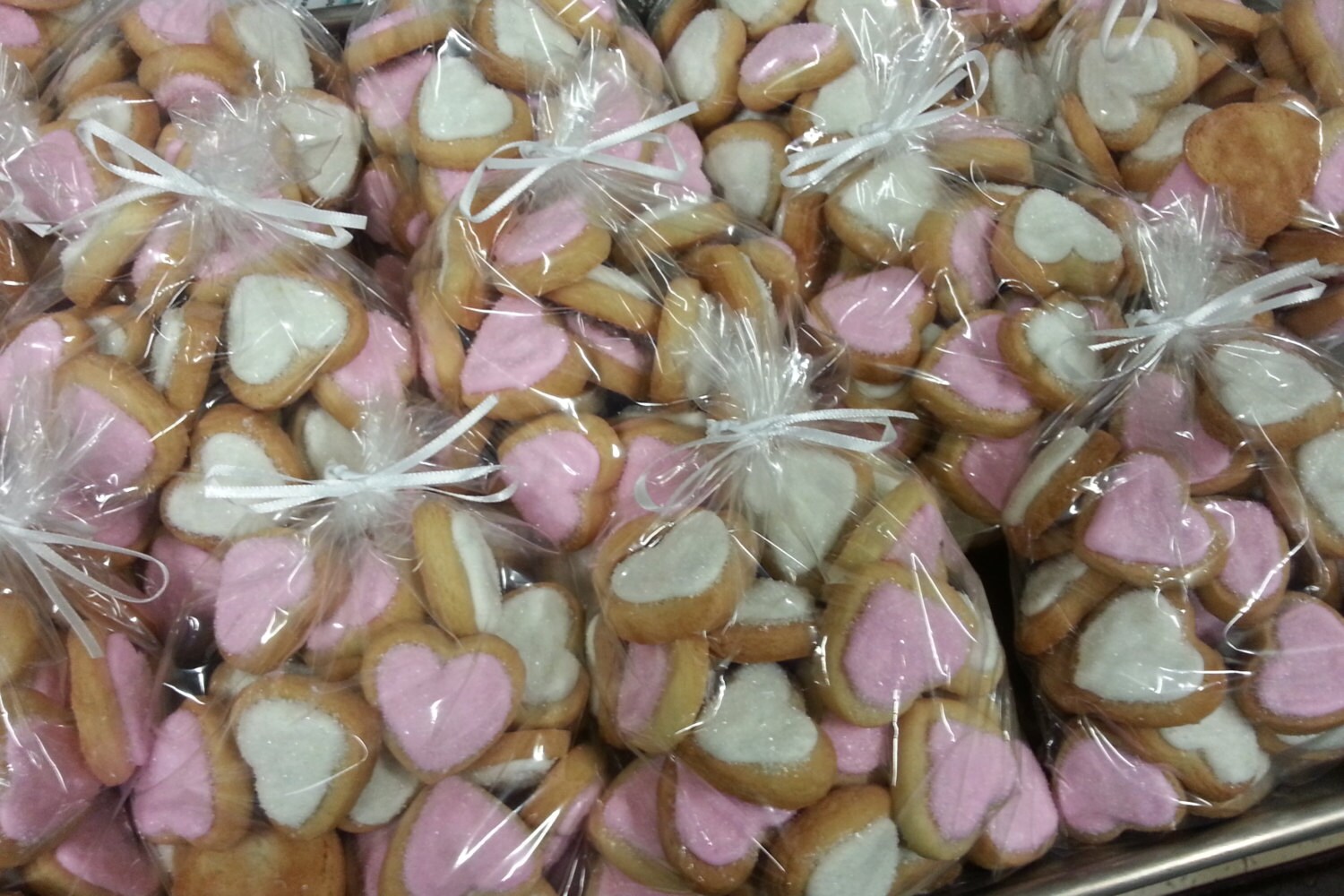 Mini Heart Wedding Cookies (100 pieces)